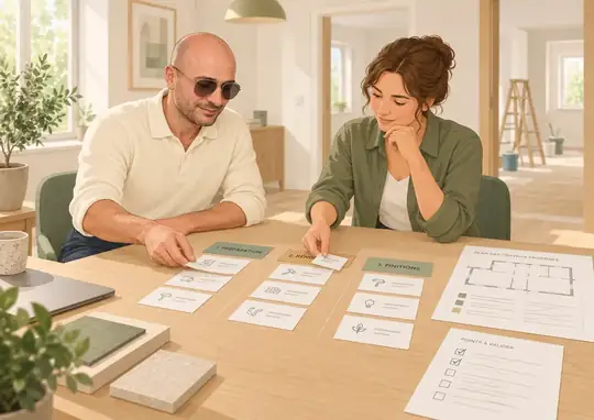 Exemple illustratif : Mettre les travaux dans l’ordre